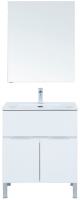 Комплект мебели для ванной Aquanet Алвита New 70 / 306170 (белый матовый) - 