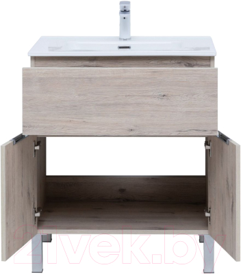Комплект мебели для ванной Aquanet Алвита New 70 / 306171 (дуб веллингтон белый)