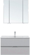 Комплект мебели для ванной Aquanet Алвита New 90 / 306191 (серый) - 