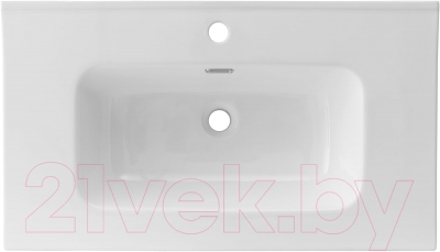 Комплект мебели для ванной Aquanet Бостон 60 М / 263048 (белый матовый)