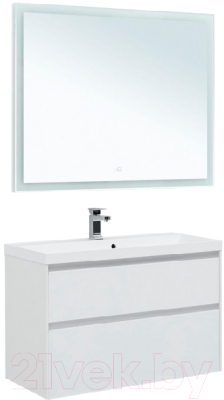 Комплект мебели для ванной Aquanet Гласс 100 / 281141