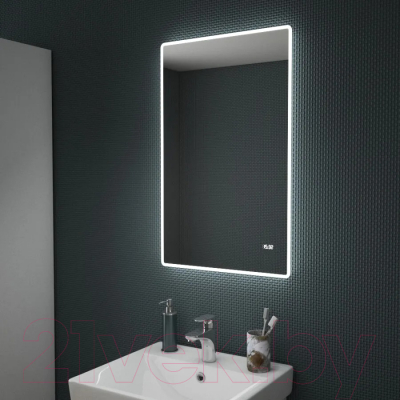 Зеркало Teymi Aina 50x80 / T20002С (подсветка, часы)