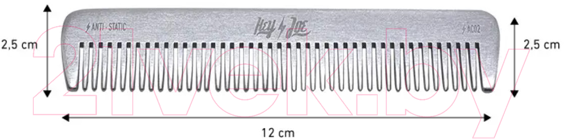 Расческа Hey Joe Premium Aluminium Comb 02