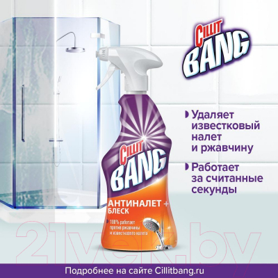 Чистящее средство для ванной комнаты Cillit Bang Для сантехники / 65519 (750мл)