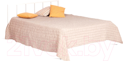 Двуспальная кровать Tetchair Bruno 160x200 (белый)