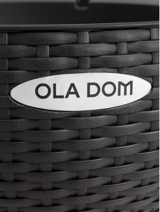 Кашпо Ellastik Plast Ola Dom Rattan