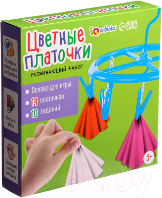 Развивающий игровой набор Zabiaka IQ Цветные платочки / 9949134