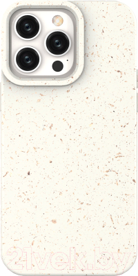 Чехол-накладка Case Recycle для iPhone 15 Pro Max (белый матовый)
