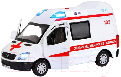 Масштабная модель автомобиля Sima-Land Автопанорама Mercedes Sprinter. Скорая помощь / 5354104