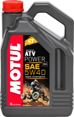 Моторное масло Motul ATV Power 4T 5W40 / 105898 (4л)