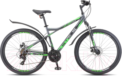 Велосипед STELS Navigator 710 MD V020 / LU085138 (27.5, антрацитовый/зеленый/черный)