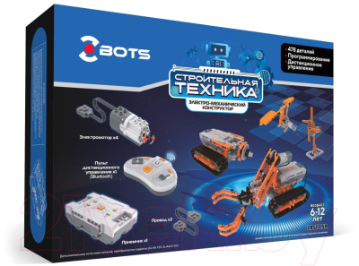 Конструктор электромеханический Знаток Z-Bots Строительная техника / 39133 (478эл)