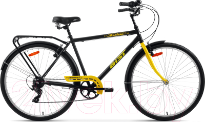 Велосипед AIST Broadway 28 (черный/желтый)