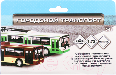 Троллейбус игрушечный Автоград Город 6407C / 9610391