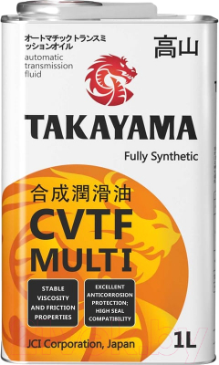 Трансмиссионное масло Takayama Transmission CVTF Multi / 605604 (1л)