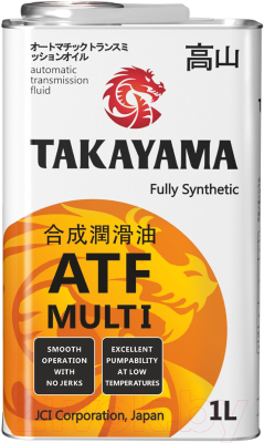 Трансмиссионное масло Takayama ATF Multi / 605144 (1л)