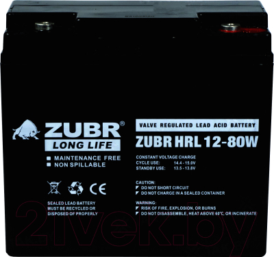 Батарея для ИБП Zubr HRL 12-80W