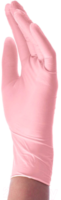 Перчатки одноразовые Foxy Gloves Нитриловые нестерильные неопудренные (S, 100шт, розовый)