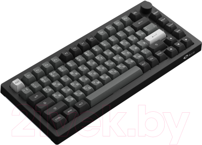 Клавиатура Akko 5075S Black&Sliver USB Cable RGB Hot Swap V3 Cream Yellow (505757)