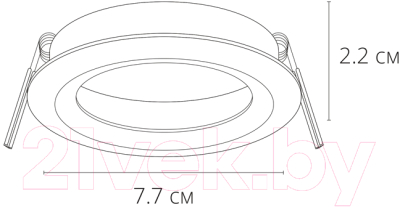 Точечный светильник Arte Lamp Mira A2861PL-1WH