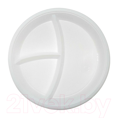 Набор одноразовых тарелок Laima 608771 (100шт, белый)