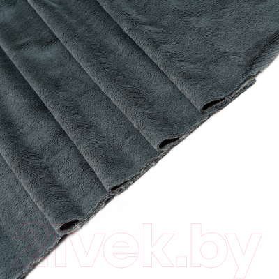 Ткань для творчества Страна Карнавалия Лоскут. Мех на трикотажной основе / 10114539 (темно-серый)