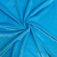 Ткань для творчества Страна Карнавалия Лоскут. Мех на трикотажной основе / 10114555 (голубой) - 