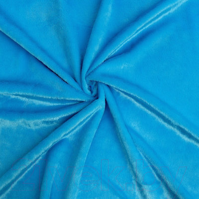 Ткань для творчества Страна Карнавалия Лоскут. Мех на трикотажной основе / 10114555 (голубой)