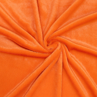 Ткань для творчества Страна Карнавалия Лоскут. Мех на трикотажной основе / 10114541 (оранжевый) - 