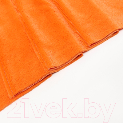 Ткань для творчества Страна Карнавалия Лоскут. Мех на трикотажной основе / 10114541 (оранжевый)