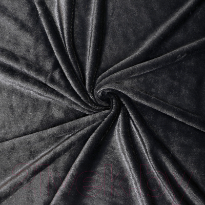 Ткань для творчества Страна Карнавалия Лоскут. Мех на трикотажной основе / 10114537 (черный)