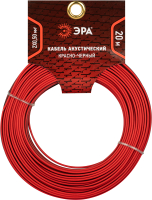Кабель ЭРА Акустический 2x0.5мм2 / Б0059287 (20м, красный/черный) - 