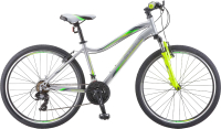 Велосипед STELS Miss 5000 V V050 26 / LU092038 (18, серебристый/салатовый) - 