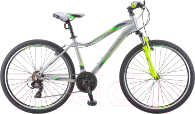 Велосипед STELS Miss 5000 V V050 26 / LU092038 (18, серебристый/салатовый)