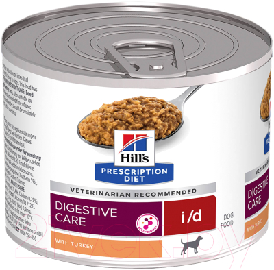 Влажный корм для собак Hill's Prescription Diet i/d с индейкой / 608143 (200г)