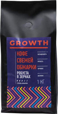 Кофе в зернах Growth Робуста (1кг)