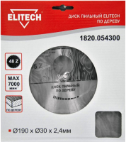 Пильный диск Elitech 1820.054300 / 187770 - 