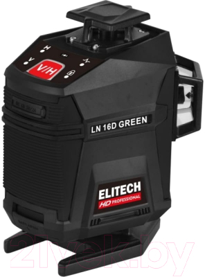 Лазерный нивелир Elitech LN 16D / 204737 (зеленый)