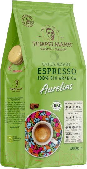 Кофе в зернах Tempelmann Aurelias Espresso