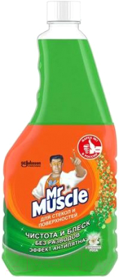 Средство для мытья стекол Mr. Muscle Утренняя роса (530мл, сменная бутылка)