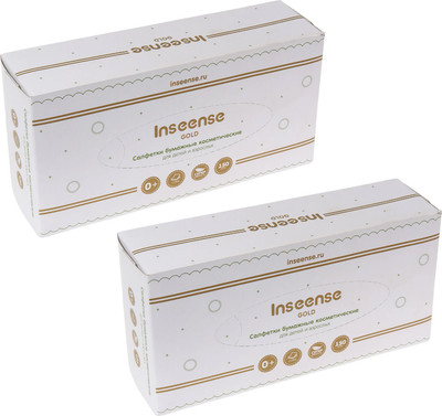 Бумажные салфетки Inseense Ins150sa2 (2x150шт, белый) - 