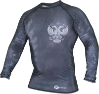 Лонгслив для единоборств RuscoSport Black Herb детский для ММА (XL) - 