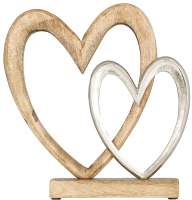 Статуэтка Eglo Сердца Tomamae 427555 (алюминий/дерево, натуральный/никель) - 