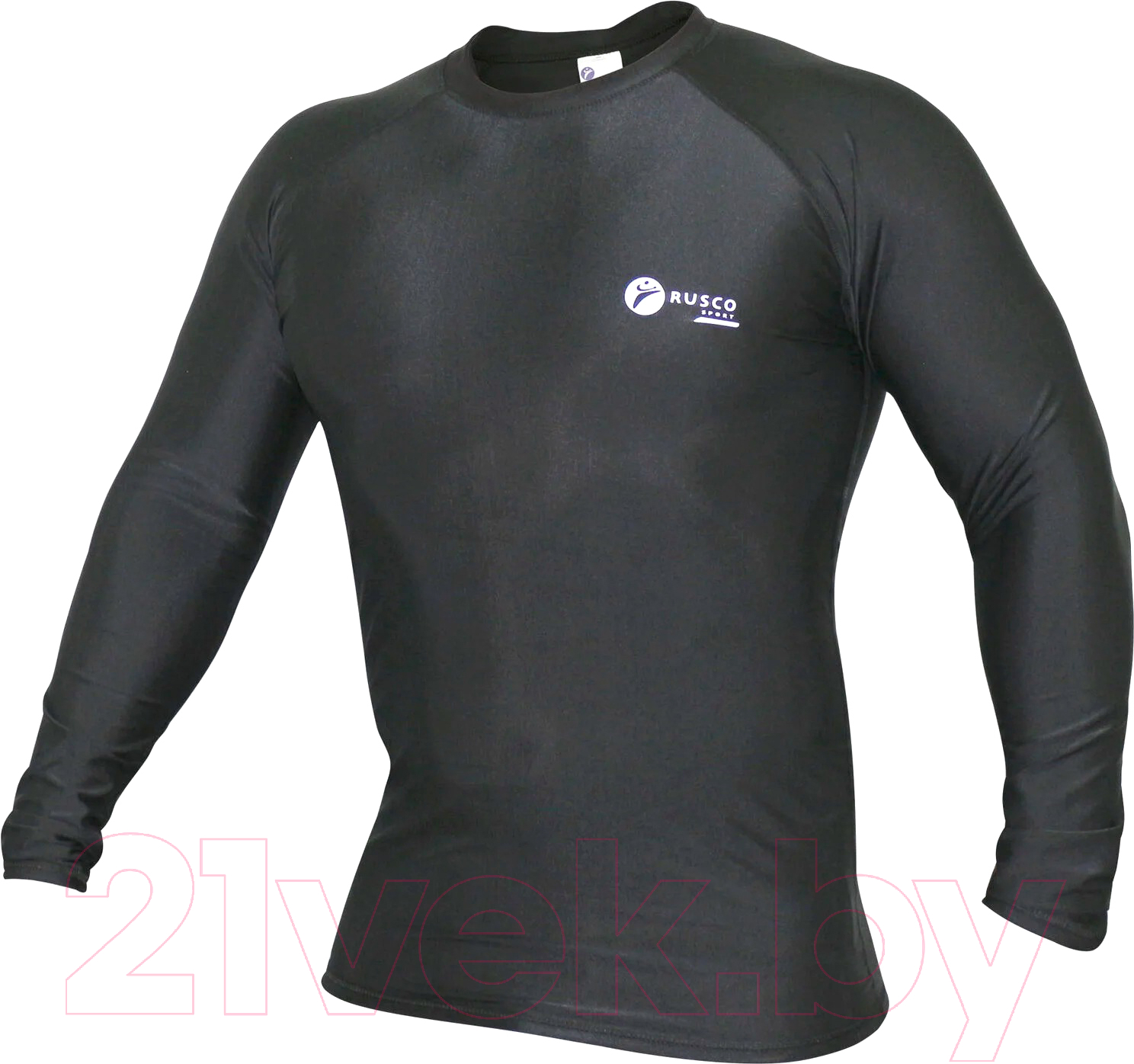 Лонгслив для единоборств RuscoSport Only Black для ММА (XS)