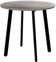 Обеденный стол Millwood Шанхай Л18 D900 (сосна пасадена/металл черный) - 