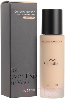 Тональный крем The Saem Cover Perfection Concealer Foundation 1.5 Natural Beige