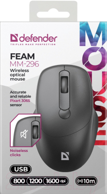 Мышь Defender Feam MM-296 / 52296