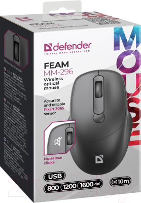 Мышь Defender Feam MM-296 / 52296