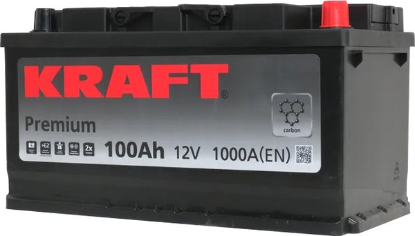 Автомобильный аккумулятор KrafT Premium 100 R / 60044