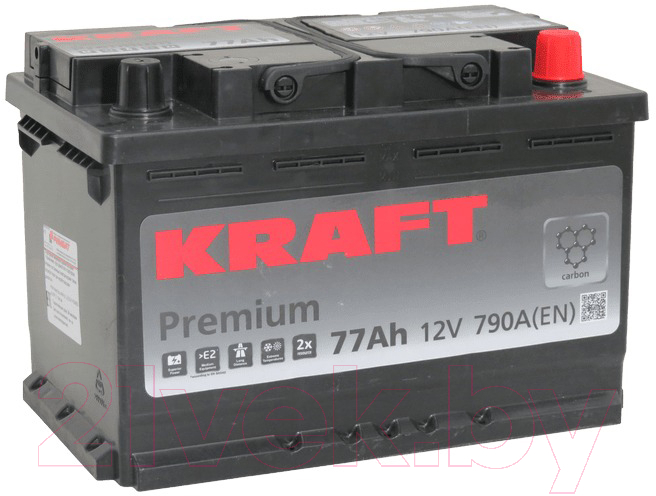 Автомобильный аккумулятор KrafT Premium 77 R / 57545